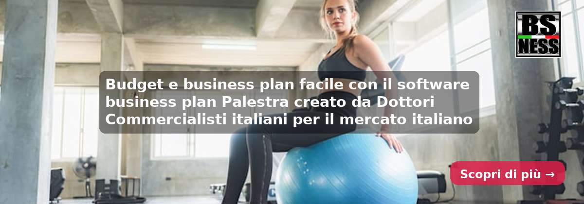 Budget e business plan facile con il software business plan Palestra creato da Dottori Commercialisti italiani per il mercato italiano